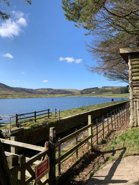 View from the gate at Ogden Reservoir