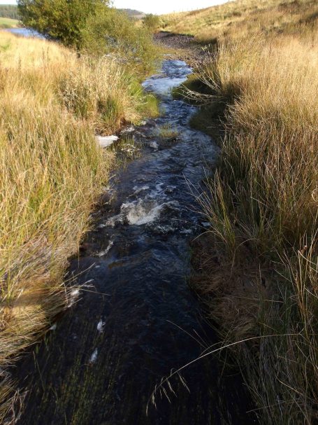 The feeder for the reservoir at Haslingden & District Fly Fishing Club